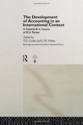 The Development of Accounting in an International