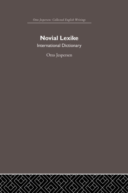 Novial Lexike