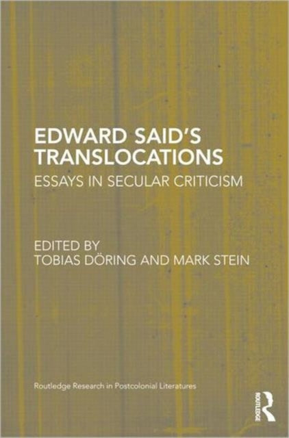 Edward Saids Translocations