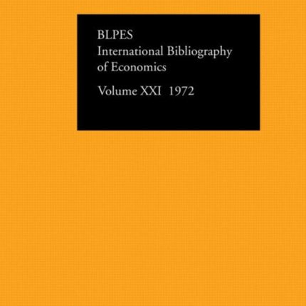 IBSS: Economics: 1972 Volume 21