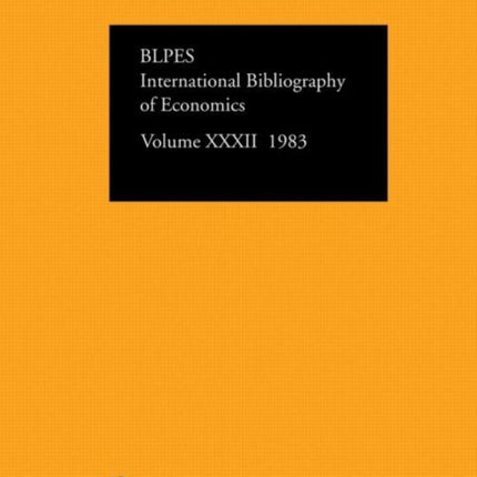 IBSS: Economics: 1983 Volume 32