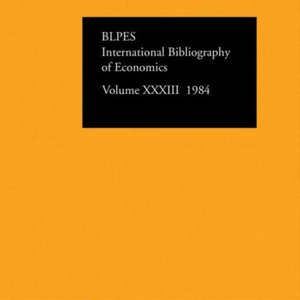 IBSS: Economics: 1984 Volume 33