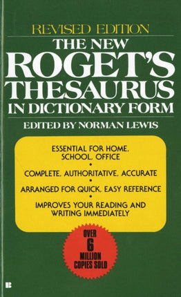 New Roget's Thesaurus In Dictionary Form: Revised Edition