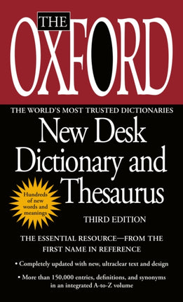 The Oxford New Desk Dictionary and Thesaurus