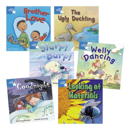 Learn at HomeStar Reading Blue Level Pack 5 fiction and 1 nonfiction book