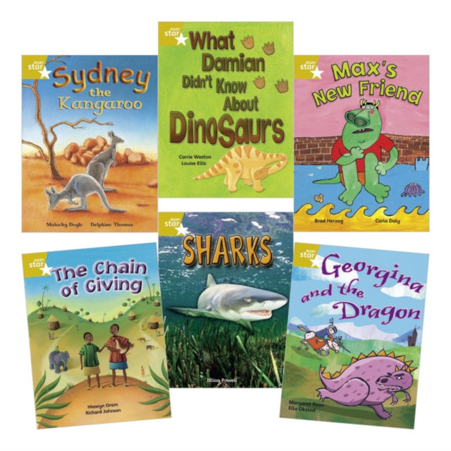 Learn at HomeStar Reading Gold Level Pack 5 fiction and 1 nonfiction book