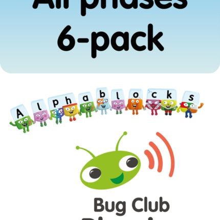 New Phonics Bug and Alphablocks All Phases 6pack