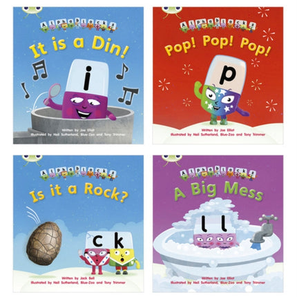 Learn to Read at Home with Alphablocks Pack 1 Pack of 4 fiction books