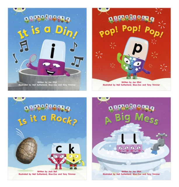 Learn to Read at Home with Alphablocks Pack 1 Pack of 4 fiction books