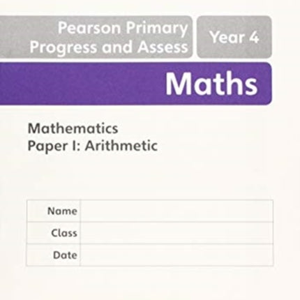 Pearson Primary Progress and Assess Maths End of