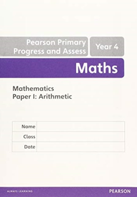 Pearson Primary Progress and Assess Maths End of