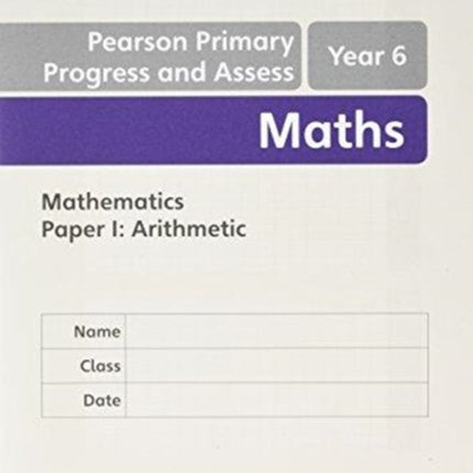 Pearson Primary Progress and Assess Maths End of
