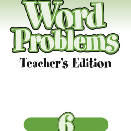 Maths Plus Word Problems 6 Teachers Book