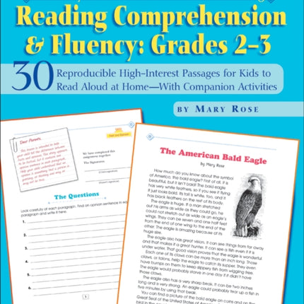 WeekByWeek Homework for Building Reading Comprehension  Fluency Grades 23 30 Reproducible HighInterest Passages for Kids to Read Aloud at  for Building Reading Comprehension and