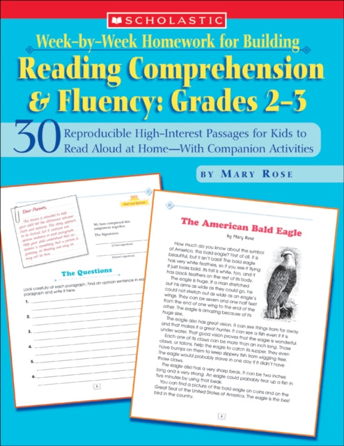 WeekByWeek Homework for Building Reading Comprehension  Fluency Grades 23 30 Reproducible HighInterest Passages for Kids to Read Aloud at  for Building Reading Comprehension and