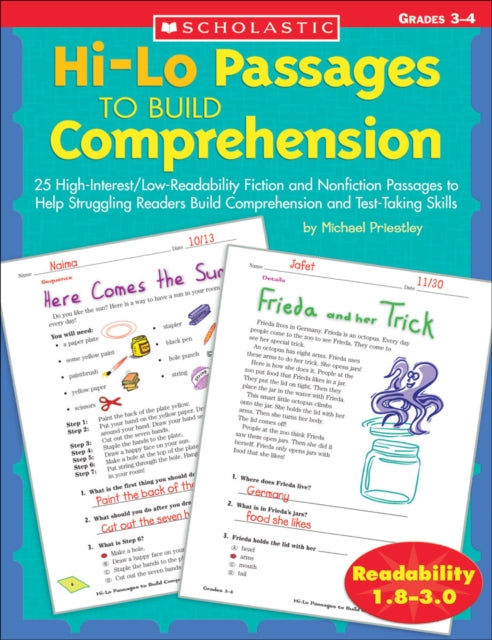 Hi-Lo Passages to Build Comprehension: Grades 3-4