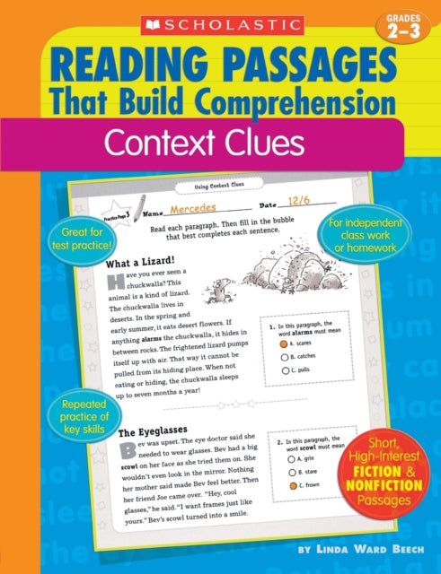 Reading Passages That Build Comprehension: Context Clues Grades 2-3