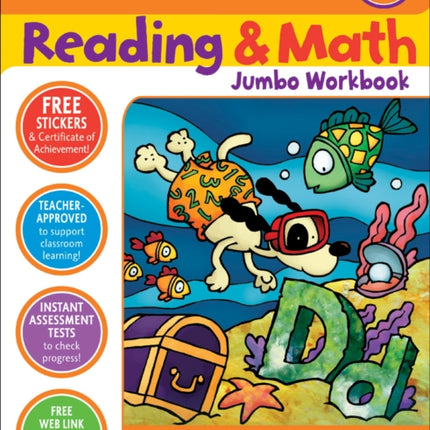 Reading & Math Jumbo Workbook: Grade Prek