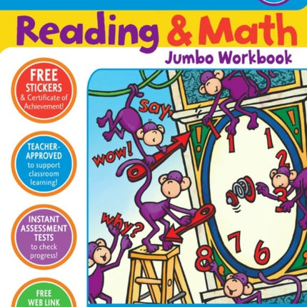 Reading & Math Jumbo Workbook: Grade 2