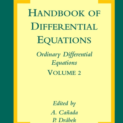 Handbook of Differential Equations Ordinary Differential Equations
