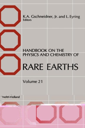 Handbook on the Physics and Chemistry of Rare
