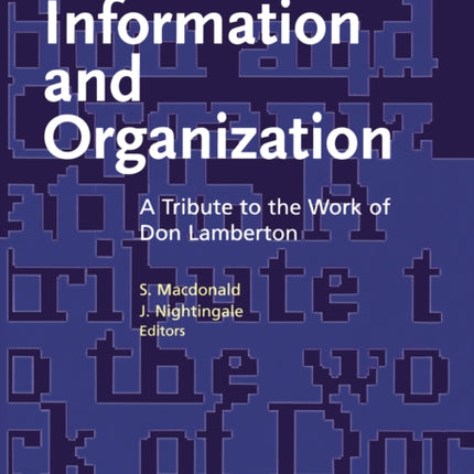 Information and Organization: A Tribute to the Work of Don Lamberton