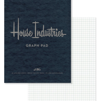 House Industries Graph Pad: 40 Acid-Free Sheets, Design Tips, Extra-Thick Backing Board