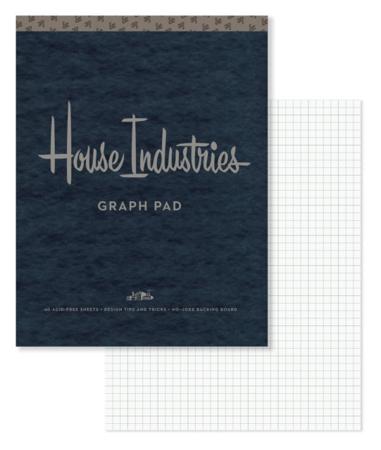 House Industries Graph Pad: 40 Acid-Free Sheets, Design Tips, Extra-Thick Backing Board