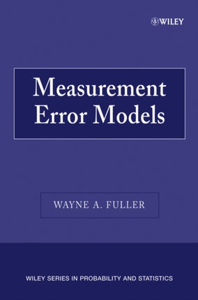 Measurement Error Models