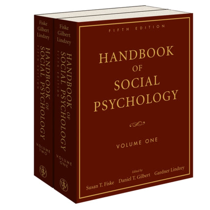Handbook of Social Psychology 5e 2 Vol Set