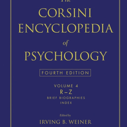 The Corsini Encyclopedia of Psychology Volume 4 04