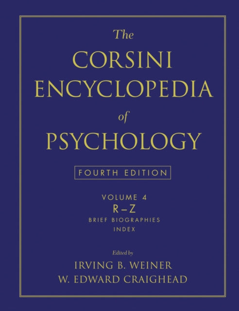 The Corsini Encyclopedia of Psychology Volume 4 04