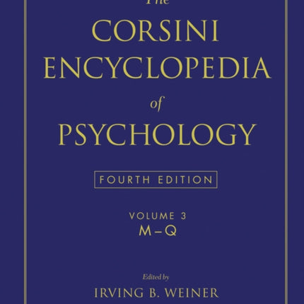 The Corsini Encyclopedia of Psychology Volume 3 03