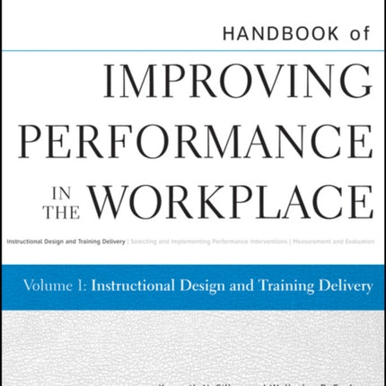 Handbook of Improving Performance in the