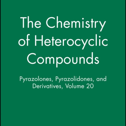 Pyrazolones Pyrazolidones and Derivatives Volume 20