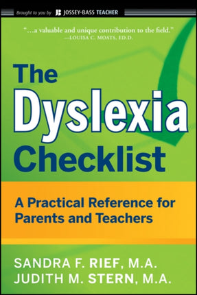 The Dyslexia Checklist: A Practical Reference for Parents and Teachers