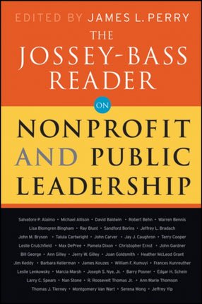 The Jossey-Bass Reader on Nonprofit and Public Leadership