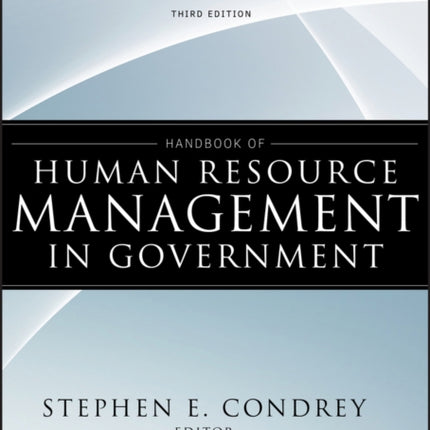 Handbook of Human Resource Management in Government