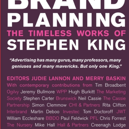 A Master Class in Brand Planning
