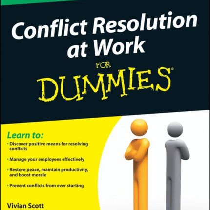 Conflict Resolution at Work For Dummies