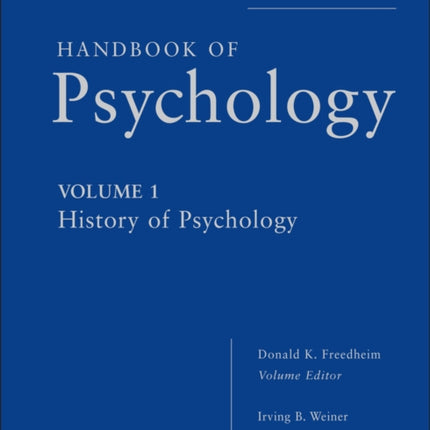 Handbook of Psychology, History of Psychology