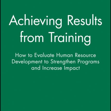 Achieving Results from Training
