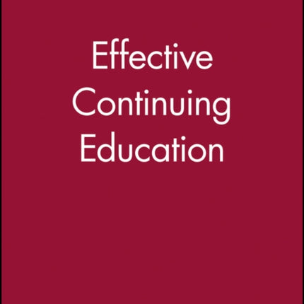 Effective Continuing Education