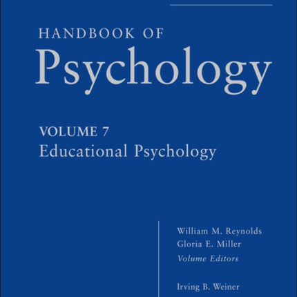 Handbook of Psychology, Educational Psychology