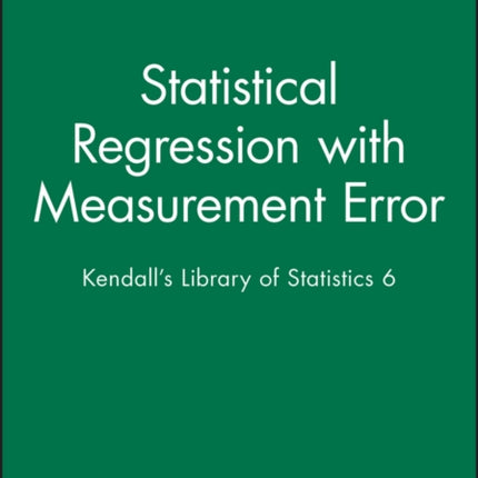 Statistical Regression with Measurement Error