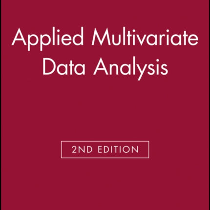 Applied Multivariate Data Analysis