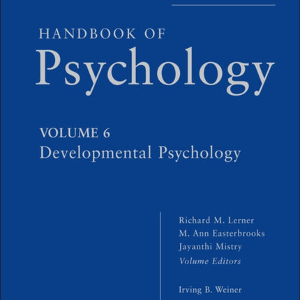 Handbook of Psychology, Developmental Psychology