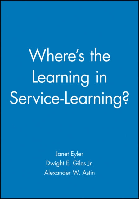 Where's the Learning in Service-Learning?