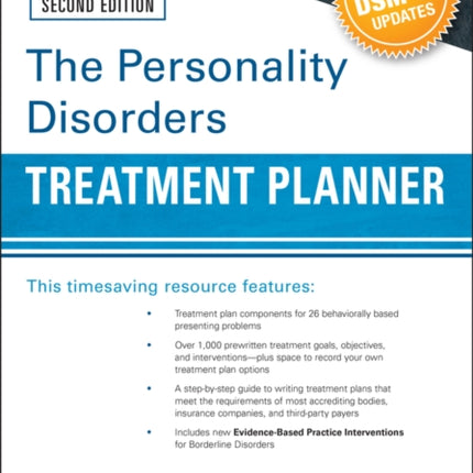 The Personality Disorders Treatment Planner: Includes DSM-5 Updates