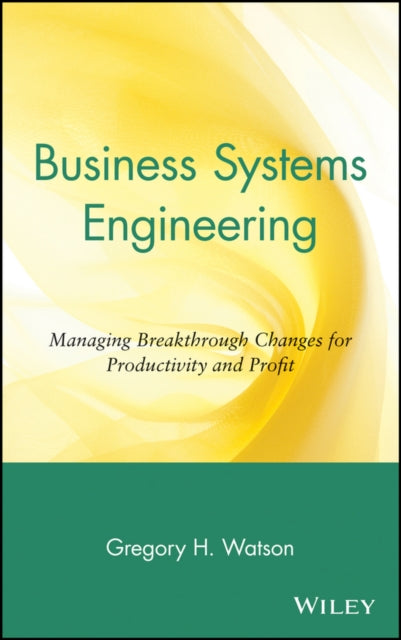 Business Systems Engineering: Managing Breakthrough Changes for Productivity and Profit